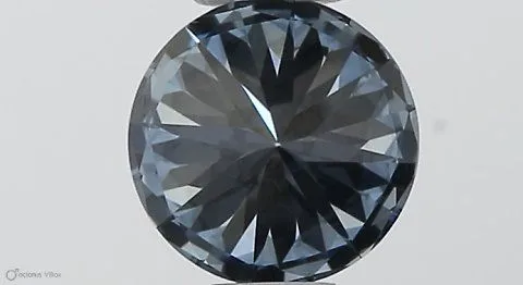 0.38ct ROUND Fancy Vivid Blue VS1 Coloured Lab diamond
