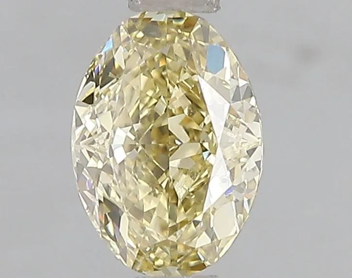 1.09ct OVAL Fancy Yellow VVS2 Coloured Lab diamond