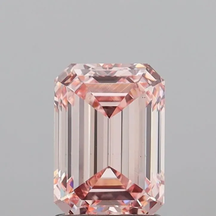 1.99ct EMERALD Fancy Intense Pink VS1 Coloured Lab diamond