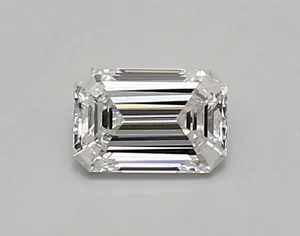 0.52ct EMERALD D FL Lab diamond
