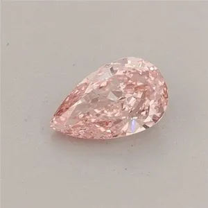 0.33ct PEAR Fancy Intense Pink VS1 Coloured Lab diamond