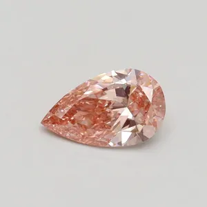 0.5ct PEAR Fancy Intense Pink VS2 Coloured Lab diamond