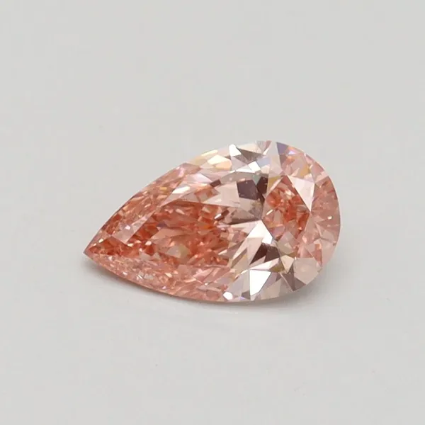 0.5ct PEAR Fancy Intense Pink VS2 Coloured Lab diamond
