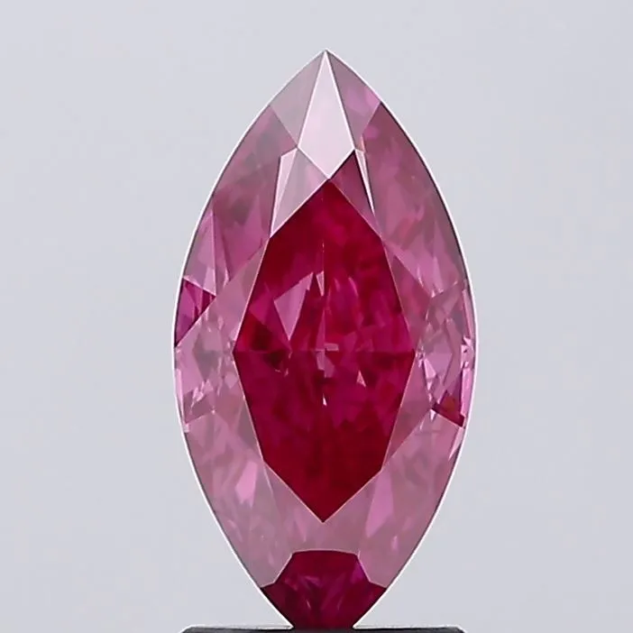 2.09ct MARQUISE Fancy Vivid Pink SI1 Coloured Lab diamond