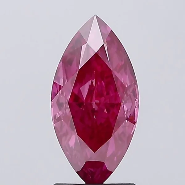 2.09ct MARQUISE Fancy Vivid Pink SI1 Coloured Lab diamond