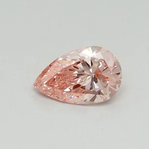 0.3ct PEAR Fancy Vivid Pink VVS2 Coloured Lab diamond