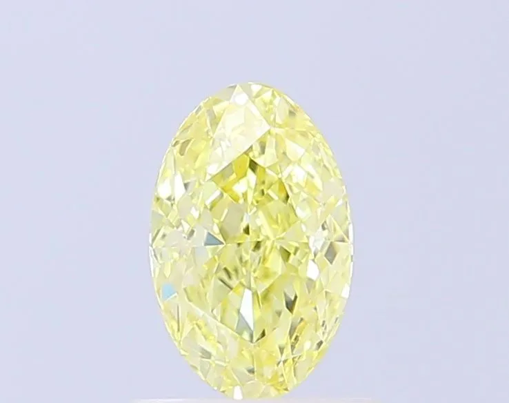 1.01ct OVAL Fancy Intense Yellow VVS2 Coloured Lab diamond