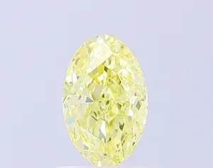 1.01ct OVAL Fancy Intense Yellow VVS2 Coloured Lab diamond