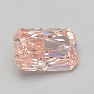 0.82ct RADIANT Fancy Vivid Pink VVS2 Coloured Lab diamond
