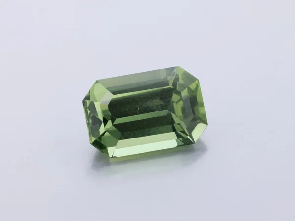 1ct Parti Sapphire, Emerald Cut gemstone