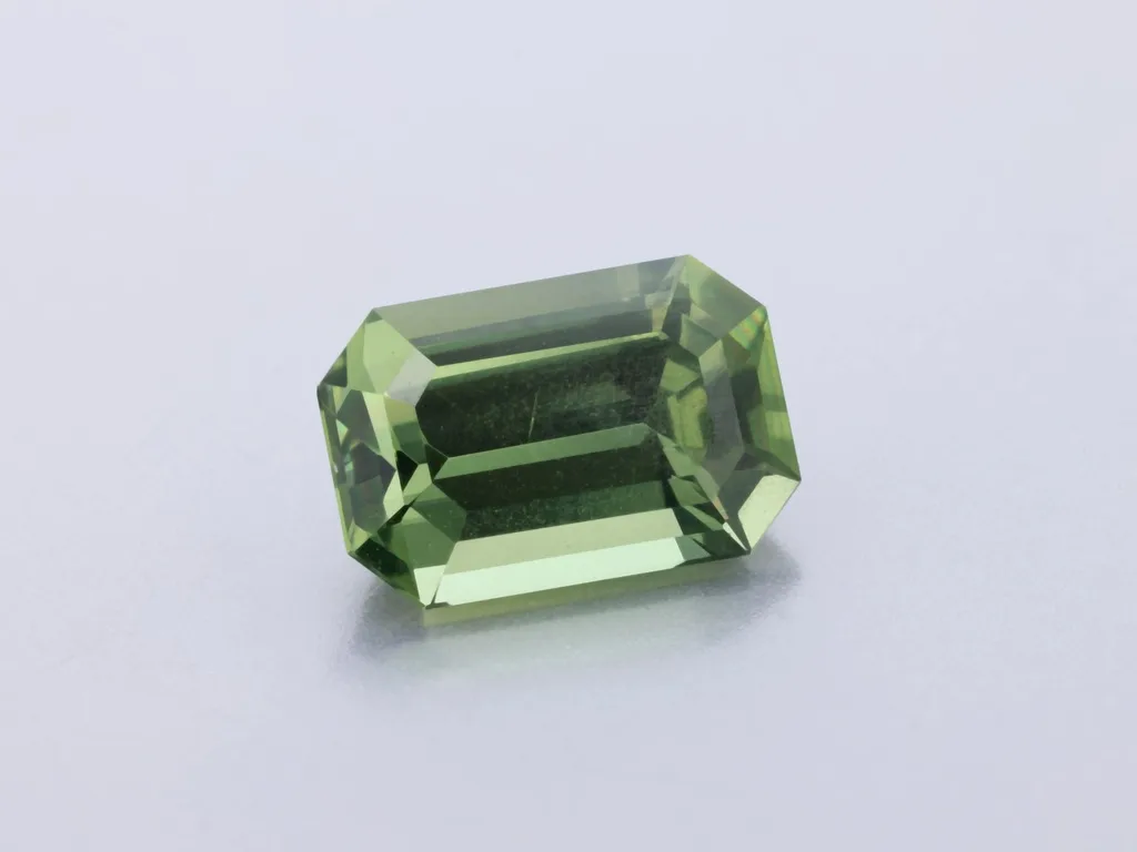 1ct Parti Sapphire, Emerald Cut gemstone