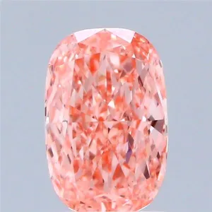 1ct CUSHION Fancy Vivid Pink VS1 Coloured Lab diamond