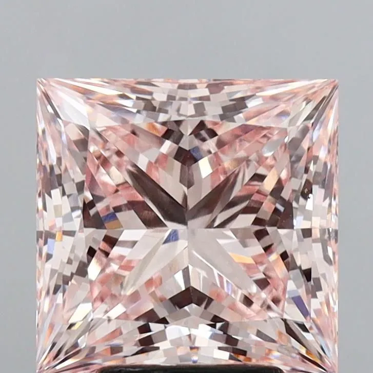 4.59ct PRINCESS Fancy Intense Pink VVS2 Coloured Lab diamond