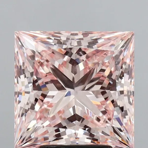4.59ct PRINCESS Fancy Intense Pink VVS2 Coloured Lab diamond