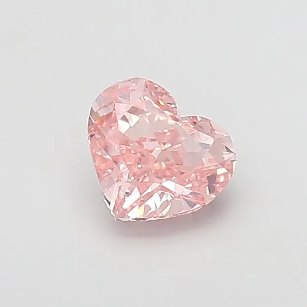 1.04ct HEART Fancy Intense Pink VS1 Coloured Lab diamond