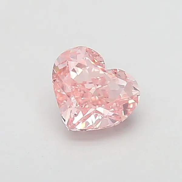 1.04ct HEART Fancy Intense Pink VS1 Coloured Lab diamond
