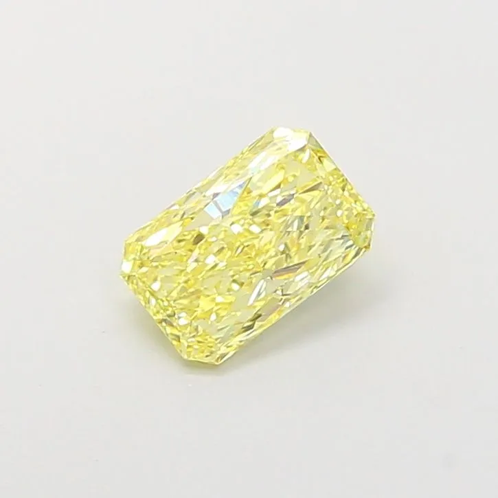 1.14ct RADIANT Fancy Intense Yellow VS2 Coloured Lab diamond