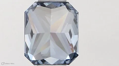 0.51ct RADIANT Fancy Vivid Blue VS1 Coloured Lab diamond