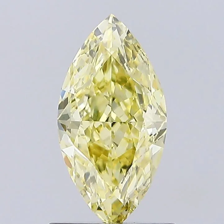 0.94ct MARQUISE Fancy Yellow VS1 Coloured Lab diamond