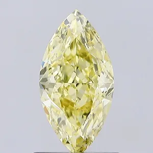 0.94ct MARQUISE Fancy Yellow VS1 Coloured Lab diamond