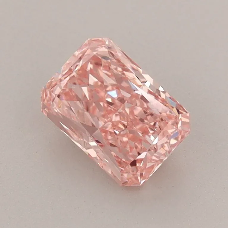 1.04ct RADIANT Fancy Vivid Pink VVS2 Coloured Lab diamond