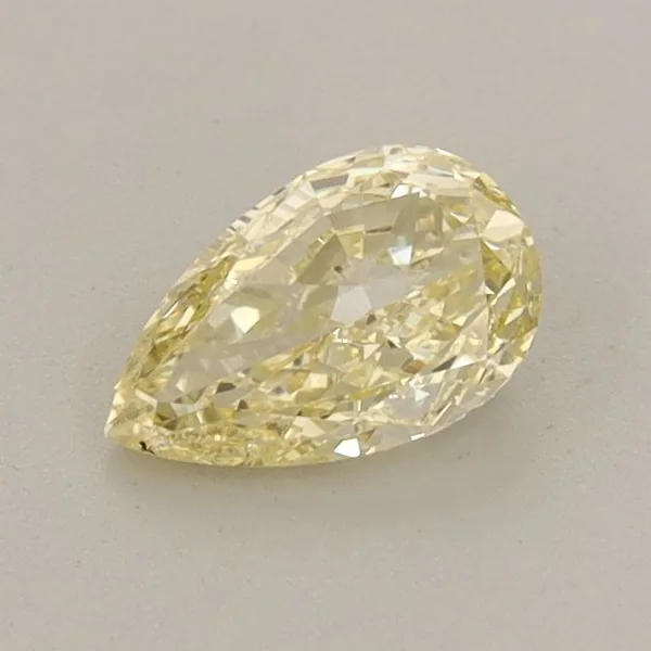0.55ct PEAR Fancy Yellow VVS2 Coloured Lab diamond