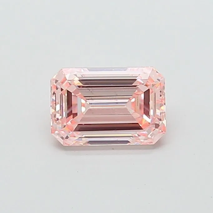 1.60ct EMERALD Fancy Intense Pink VS1 Coloured Lab diamond