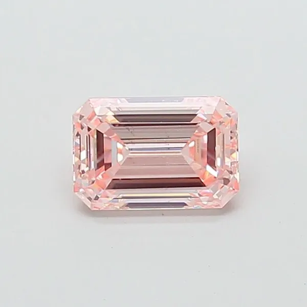 1.6ct EMERALD Fancy Intense Pink VS1 Coloured Lab diamond