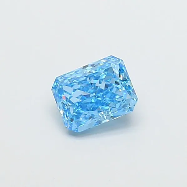 1ct RADIANT Fancy Vivid Blue VS1 Coloured Lab diamond