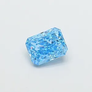 1ct RADIANT Fancy Vivid Blue VS1 Coloured Lab diamond