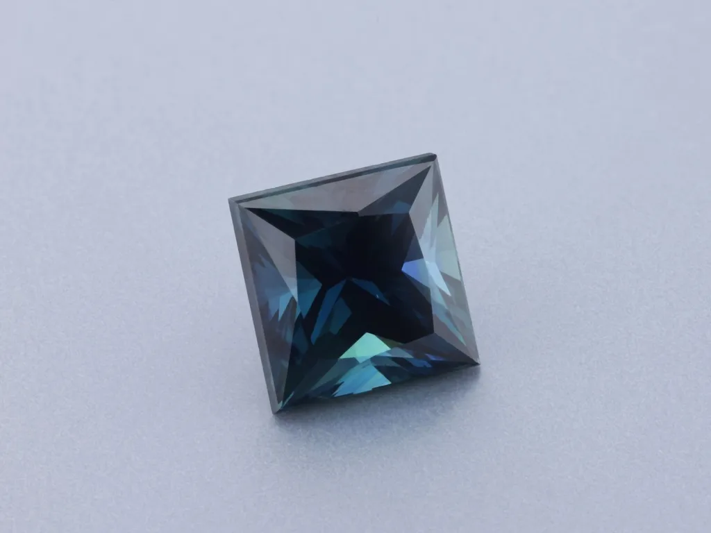 2.1ct Blue Sapphire, Square gemstone