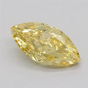 1.05ct MARQUISE Fancy Intense Yellow VVS2 Coloured Lab diamond
