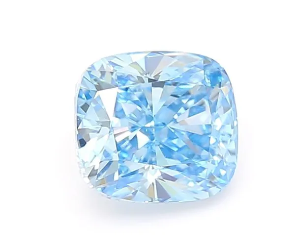 1.04ct CUSHION Fancy Vivid Blue VVS2 Coloured Lab diamond