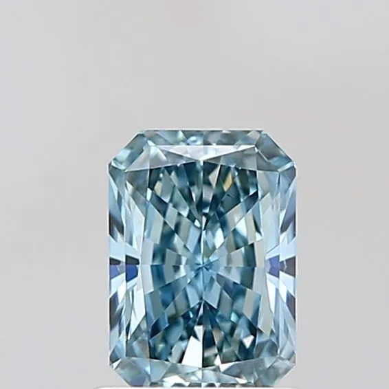 1.04ct RADIANT Fancy Intense Greenish Blue VS2 Coloured Lab diamond