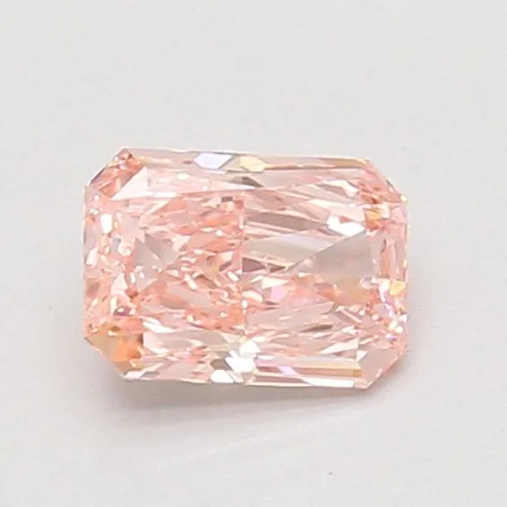 0.77ct RADIANT Fancy Vivid Pink VVS2 Coloured Lab diamond