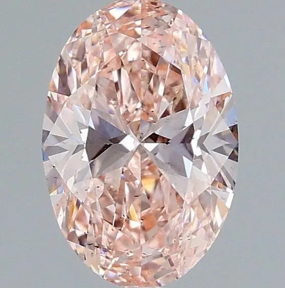 1.02ct OVAL Fancy Intense Pink SI1 Coloured Lab diamond
