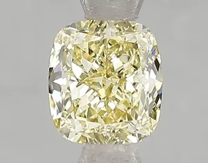 1.02ct CUSHION Fancy Intense Yellow VS1 Coloured Lab diamond