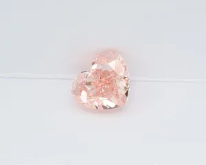 1.04ct HEART Fancy Vivid Pink VS1 Coloured Lab diamond