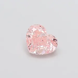 1.03ct HEART Fancy Intense Pink VS2 Coloured Lab diamond