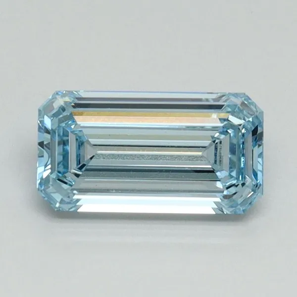 1.04ct EMERALD Fancy Intense Blue VS1 Coloured Lab diamond