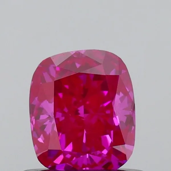 0.52ct CUSHION Fancy Deep Pink VS1 Coloured Lab diamond