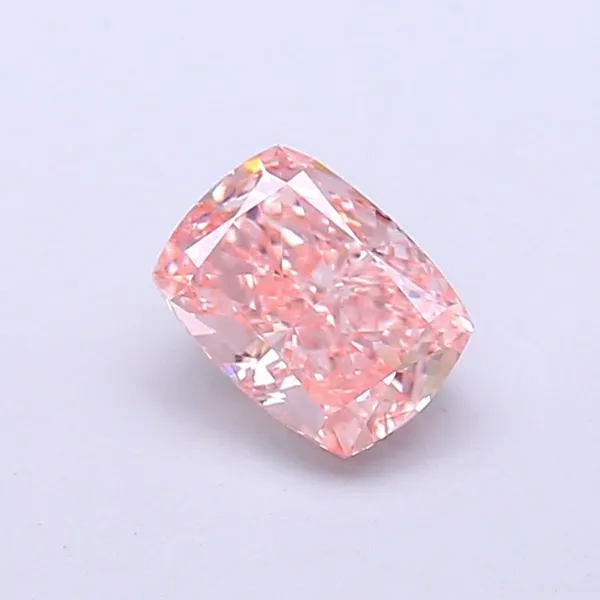 0.94ct CUSHION Fancy Intense Pink VS1 Coloured Lab diamond