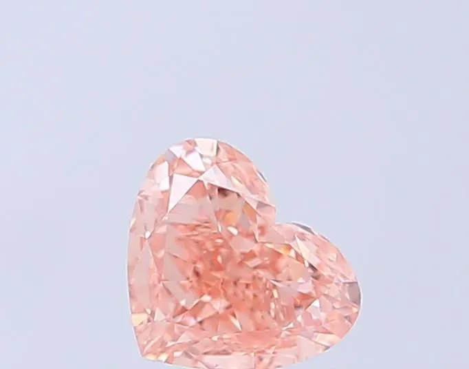 1.02ct HEART Fancy Brownish Pink VVS2 Coloured Lab diamond