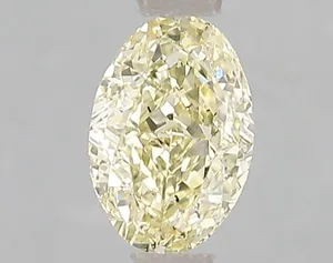 1.1ct OVAL Fancy Yellow SI1 Coloured Lab diamond