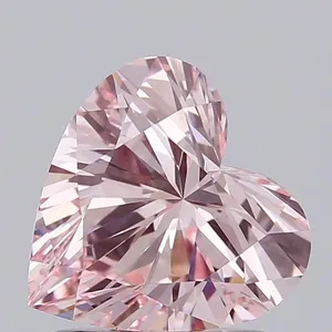 1.08ct HEART Fancy Intense Pink VS1 Coloured Lab diamond