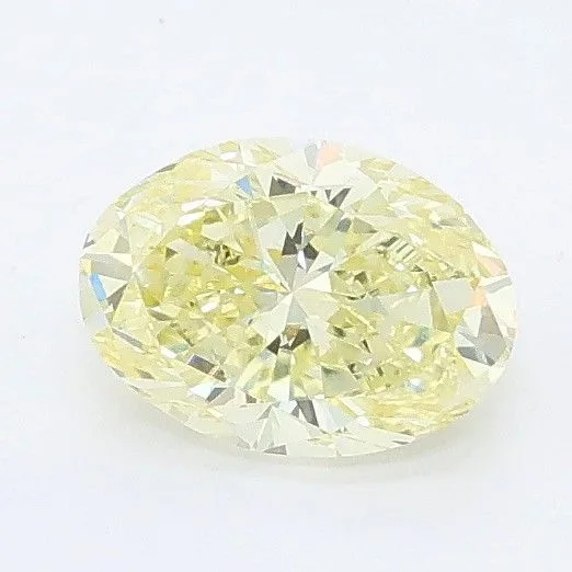 0.71ct OVAL Fancy Yellow VVS2 Coloured Lab diamond