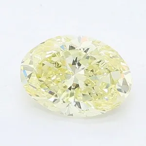 0.71ct OVAL Fancy Yellow VVS2 Coloured Lab diamond