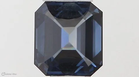 0.50ct EMERALD Fancy Deep Blue VS2 Coloured Lab diamond