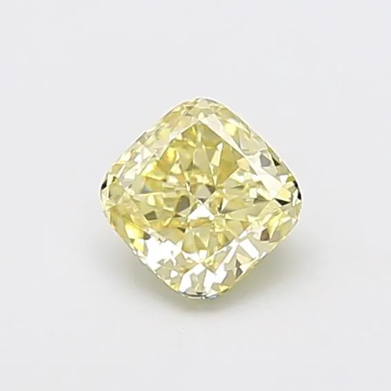 0.79ct CUSHION Fancy Yellow VS1 Coloured Lab diamond