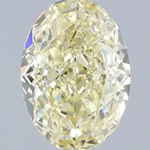 1.02ct OVAL Fancy Yellow VVS2 Coloured Lab diamond